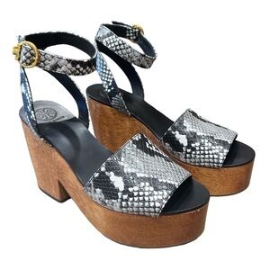 Tory Burch Camilla 100MM  Sandal  Diamond Roccia Print Size 7